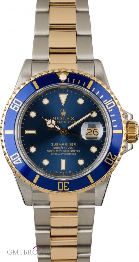 Rolex Submariner 16803 Divers Watch Blue Dial 16803 850736