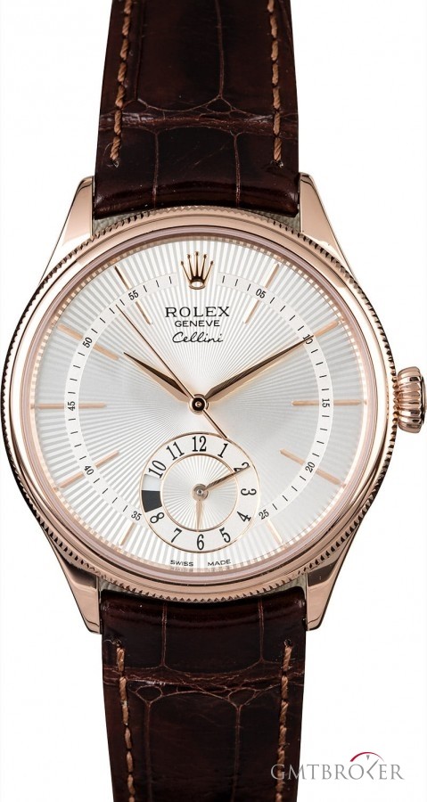 Rolex Cellini 50525 Everose with Silver Guilloche Dial Dial 817364