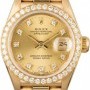 Rolex Used  Lady Presidential 69178 Diamond Bezel  Dial