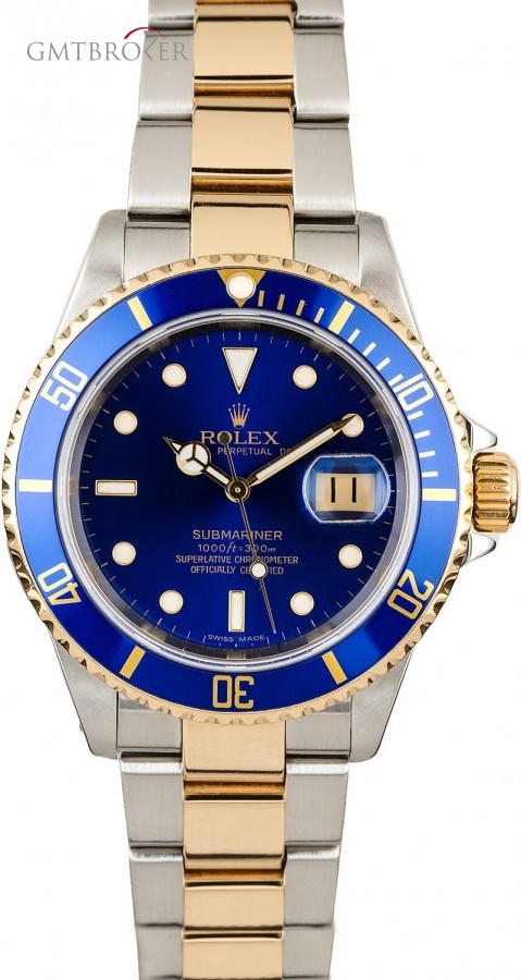 Rolex Submariner 16613 Blue Dial Oyster Bracelet Bracelet 830618