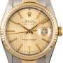 Rolex Datejust 16233 Champagne Tapestry Index Dial