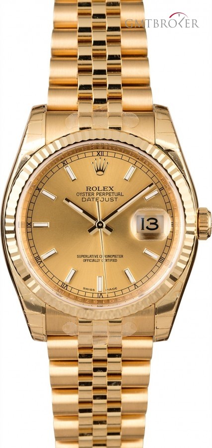 Rolex Unworn  Datejust 116238 Yellow Gold Gold 814940