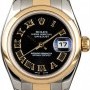 Rolex Lady Datejust 179163 Black Sunbeam Dial