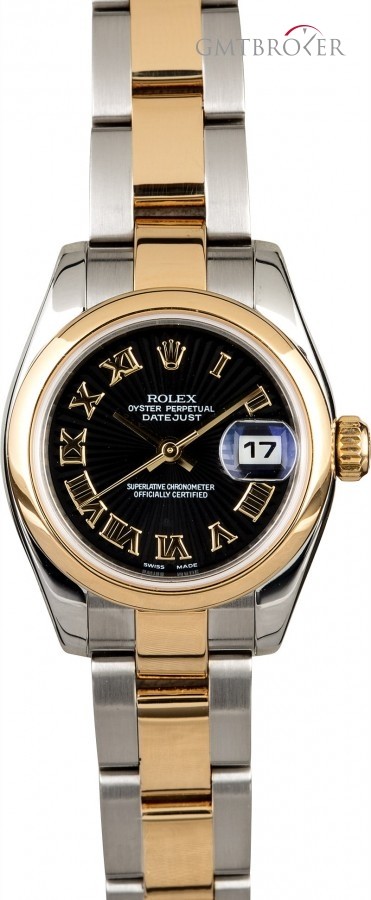 Rolex Lady Datejust 179163 Black Sunbeam Dial Dial 809585