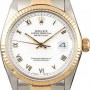 Rolex PreOwned  Datejust 16013 White Roman Dial
