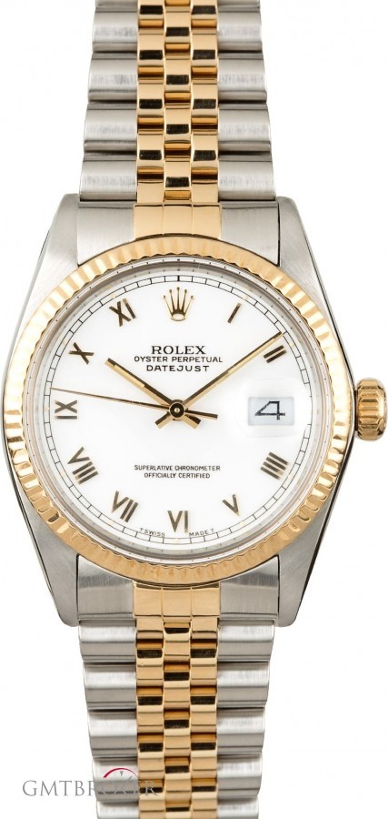 Rolex PreOwned  Datejust 16013 White Roman Dial 16013 836701