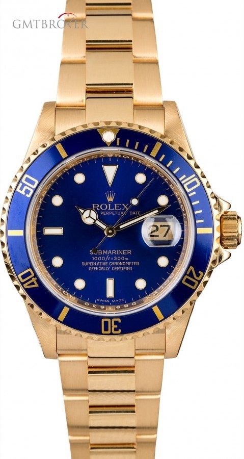 Rolex Used  Submariner 16618 Blue Dial Dial 837316