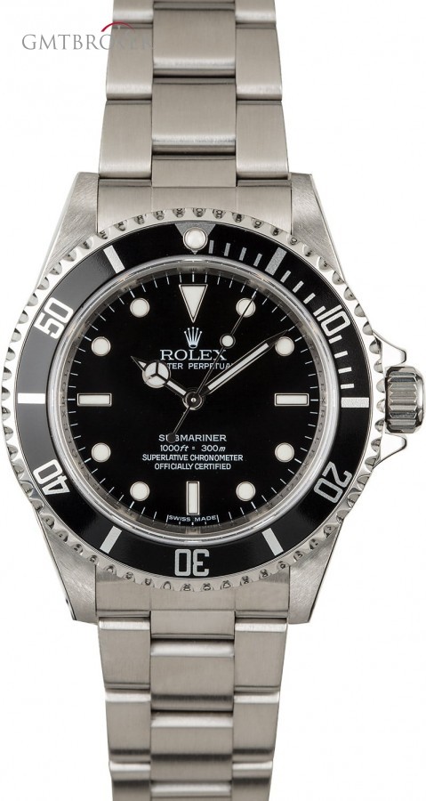 Rolex Used  Submariner 14060 Serial Engraved No Date Date 839668