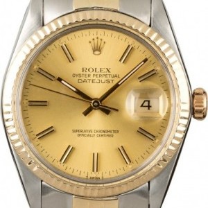 Rolex Datejust 16013 Champagne Dial Two Tone Watch 16013 835180
