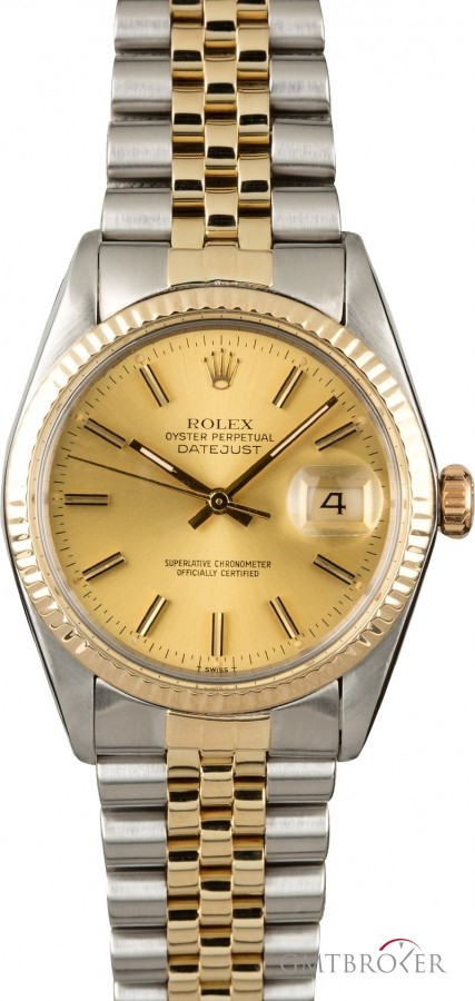 Rolex Datejust 16013 Champagne Dial Two Tone Watch 16013 835180