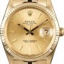 Rolex Certified  Date 15037 Yellow Gold Jubilee