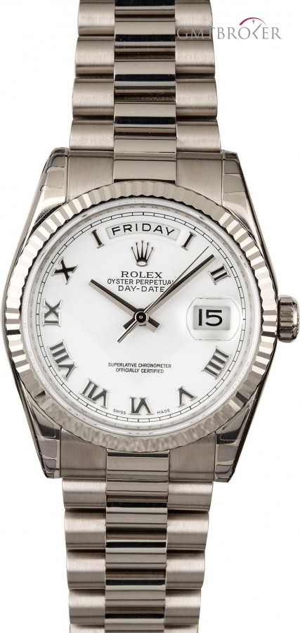 Rolex President 118239 White Roman Dial Dial 835159