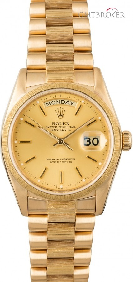 Rolex Used  President 18078 with Barked Bezel Bezel 849782