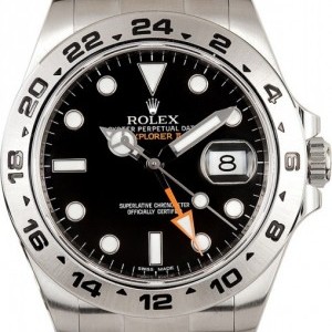 Rolex Mens Steel Explorer II Black 216570 X nessuna 469417