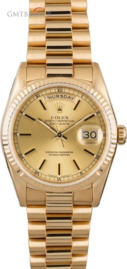 Rolex Mens  President 18238 Day-Date 18K Yellow Gold 18238 838867