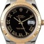 Rolex Mens  Datejust 116333 Black Dial with Two Tone Oys