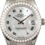 Rolex Datejust 178384 Mid-Size Watch Diamond Bezel