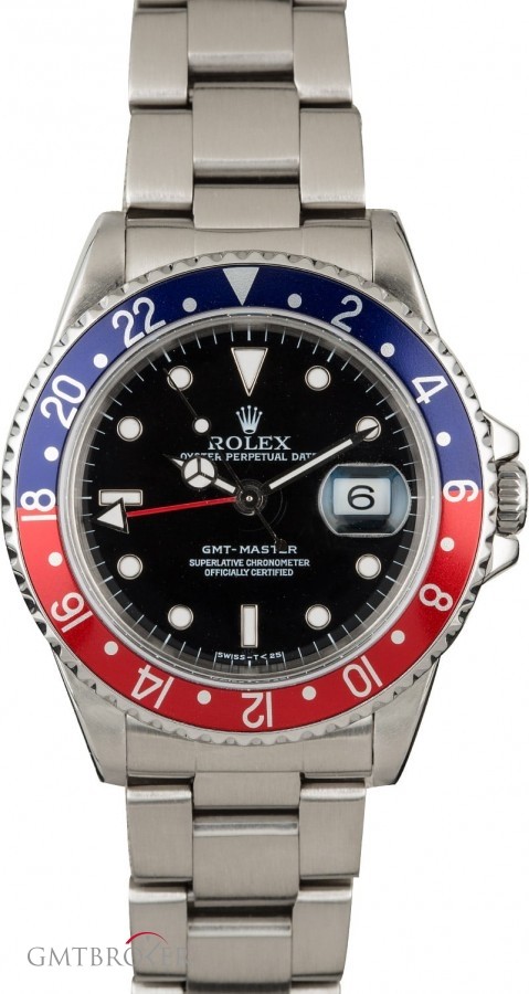 Rolex Mens  GMT-Master 16700 Pepsi Bezel Insert 16700 845188