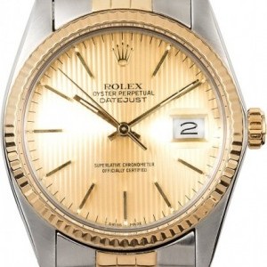 Rolex Datejust  16013 Champagne Tapestry Dial 16013 744977