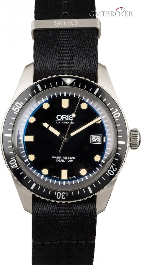 Oris Diver Sixty-Five Black Textile Strap 733-7720-4054-07-5-21-26FC 854711