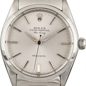 Rolex PreOwned  Air-King 5500 Steel Silver Dial Dial 851390