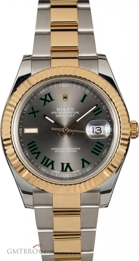 Rolex Datejust 116333 Two Tone with Slate Roman Dial Dial 817772