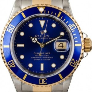 Rolex Certified  Submariner 16613 Blue Insert Insert 830594