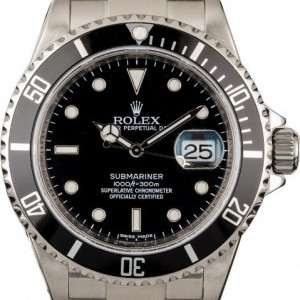 Rolex Used  Submariner 16610 Serial Engraved Rehaut Rehaut 838240