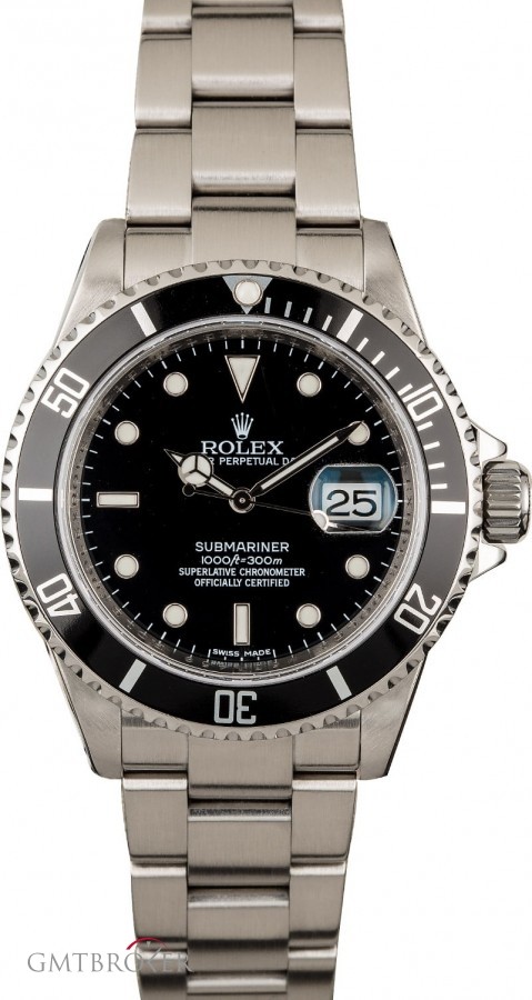 Rolex Used  Submariner 16610 Serial Engraved Rehaut Rehaut 838240