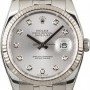 Rolex Used  Datejust 116234 Silver Diamond Dial