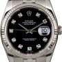 Rolex Diamond  Datejust 116234 Black Dial