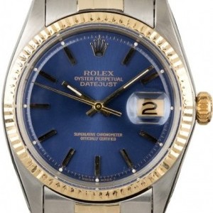 Rolex Vintage  Datejust 1601 Blue Dial Two Tone 1601 831023