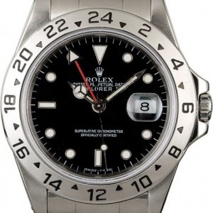 Rolex Mens  Explorer 16570 Black Dial with Steel Oyster Oyster 834823
