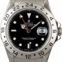 Rolex Mens  Explorer 16570 Black Dial with Steel Oyster