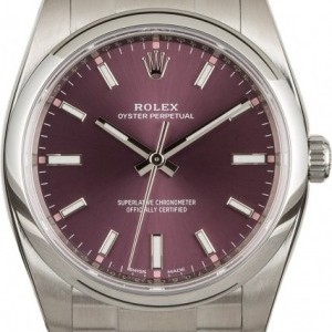 Rolex Oyster Perpetual 114200 Red Grape Dial 114200 852002