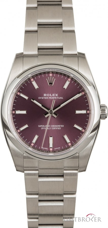 Rolex Oyster Perpetual 114200 Red Grape Dial 114200 852002