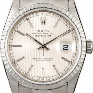 Rolex Datejust 16220 Silver Tapestry Index Dial Dial 819980