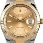 Rolex Datejust II Ref 116333 Champagne Dial White Index