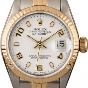 Rolex Datejust 69173 White Arabic Dial Dial 835219