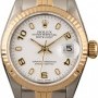 Rolex Datejust 69173 White Arabic Dial