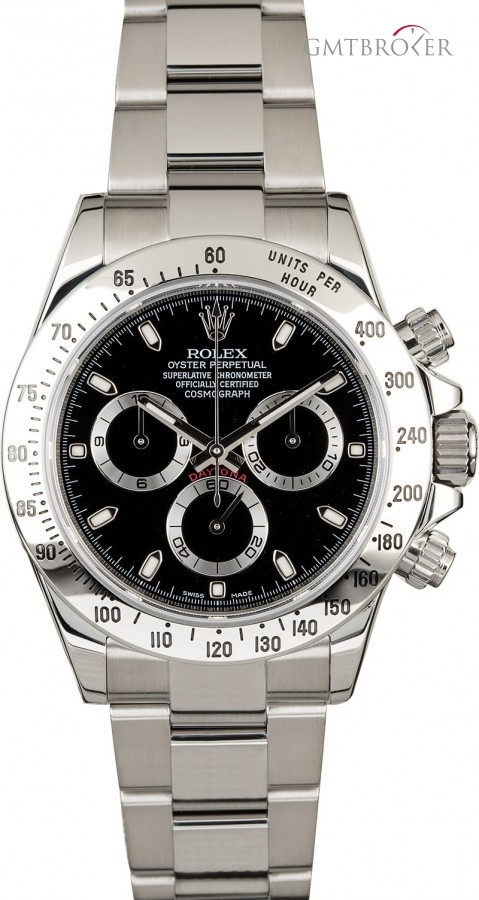 Rolex Daytona 116520 Black Dial Serial Engraved 116520 834115