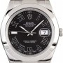 Rolex PreOwned  Datejust 116300 Black Roman Dial