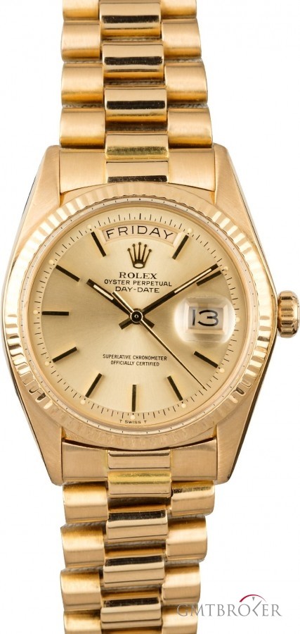 Rolex Mens  President 1803 Champagne Index Dial Dial 834469