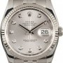 Rolex Datejust 116234 Silver Diamond Dial Steel Jubilee