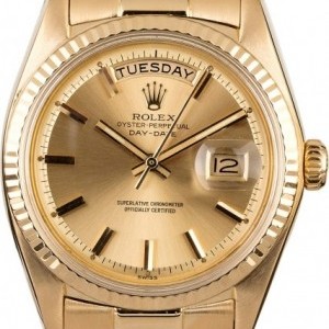 Rolex President 1803 Champagne Pie Pan Dial Dial 823973