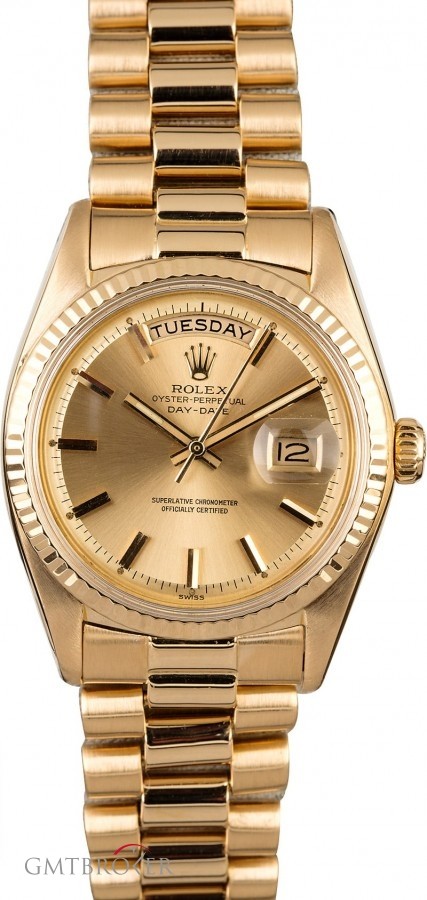 Rolex President 1803 Champagne Pie Pan Dial Dial 823973