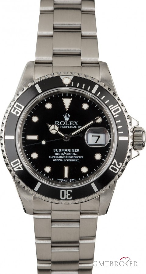 Rolex Mens  Submariner 16610 Steel Diving Watch Watch 843685