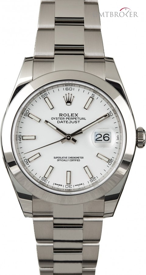 Rolex Datejust 126300 White Dial Dial 835621