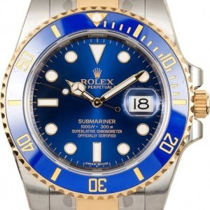 Rolex Factory Stickered  Submariner 116613 Sunburst Blue Blue 838534