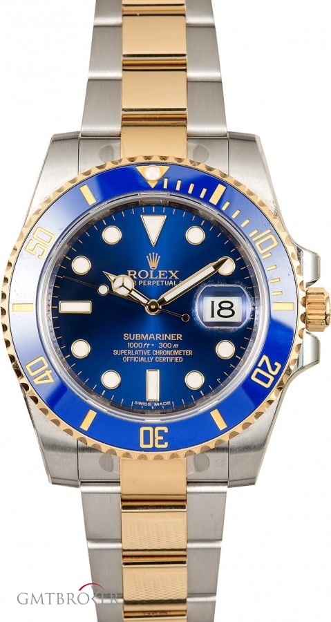 Rolex Factory Stickered  Submariner 116613 Sunburst Blue Blue 838534